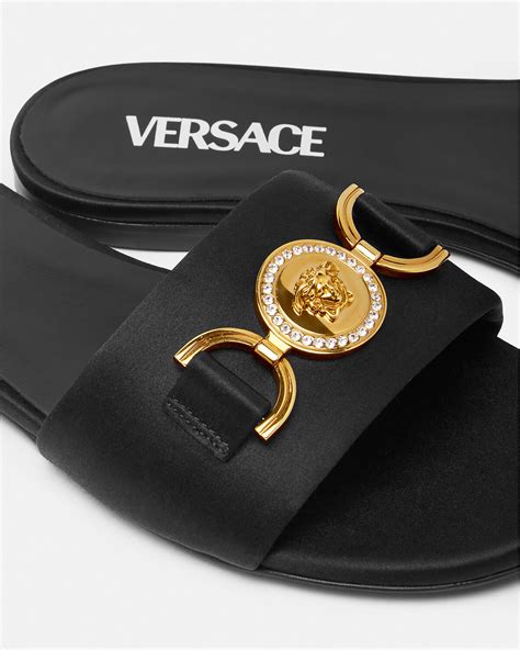 versace women sandals sale|versace medusa flats sandals women.